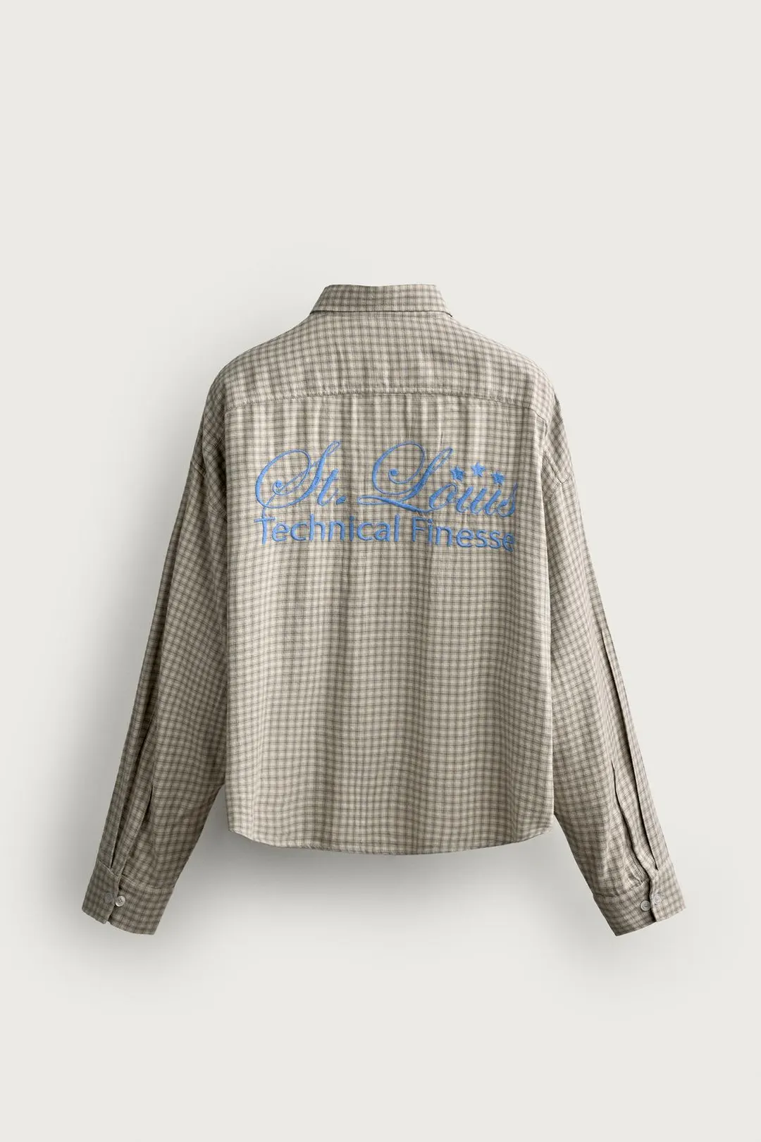 Рубашка в клетку с вышивкой, Zara