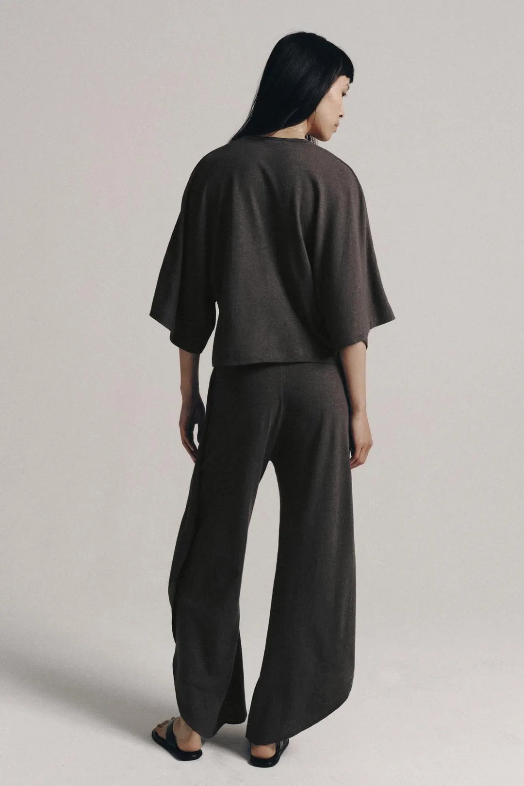 Брюки из смесового льна со шлицами, Zara