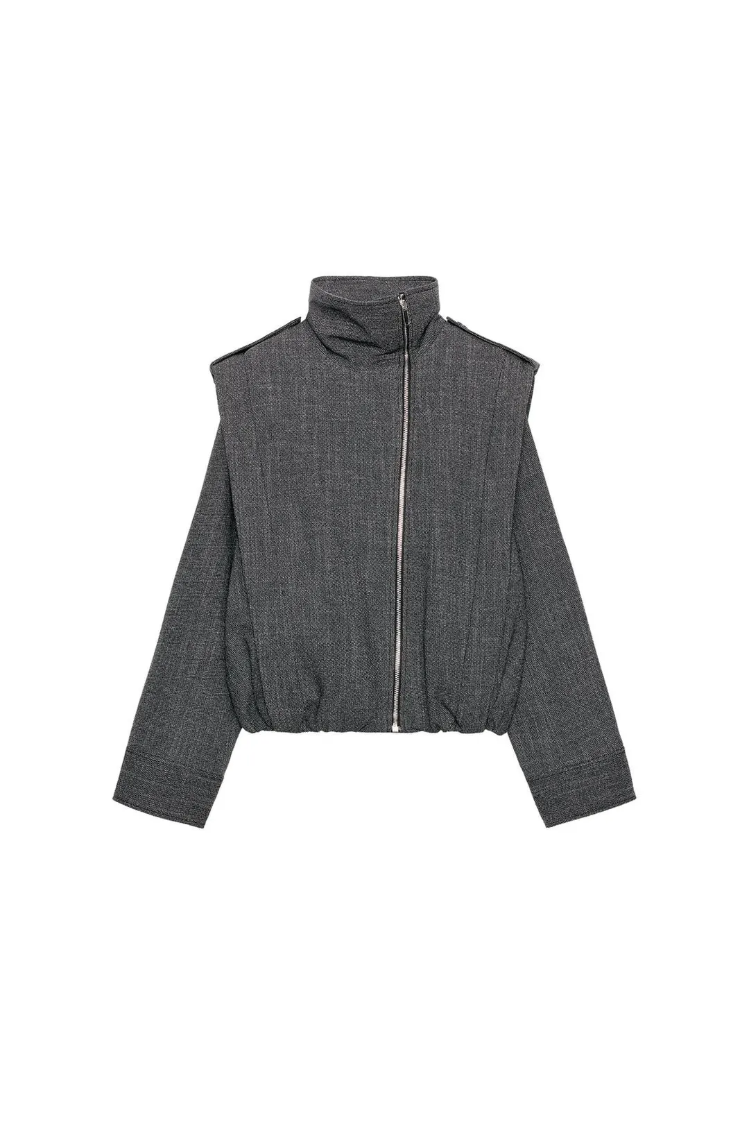 Куртка с хлястиками и боковой молнией ZW Collection, Zara