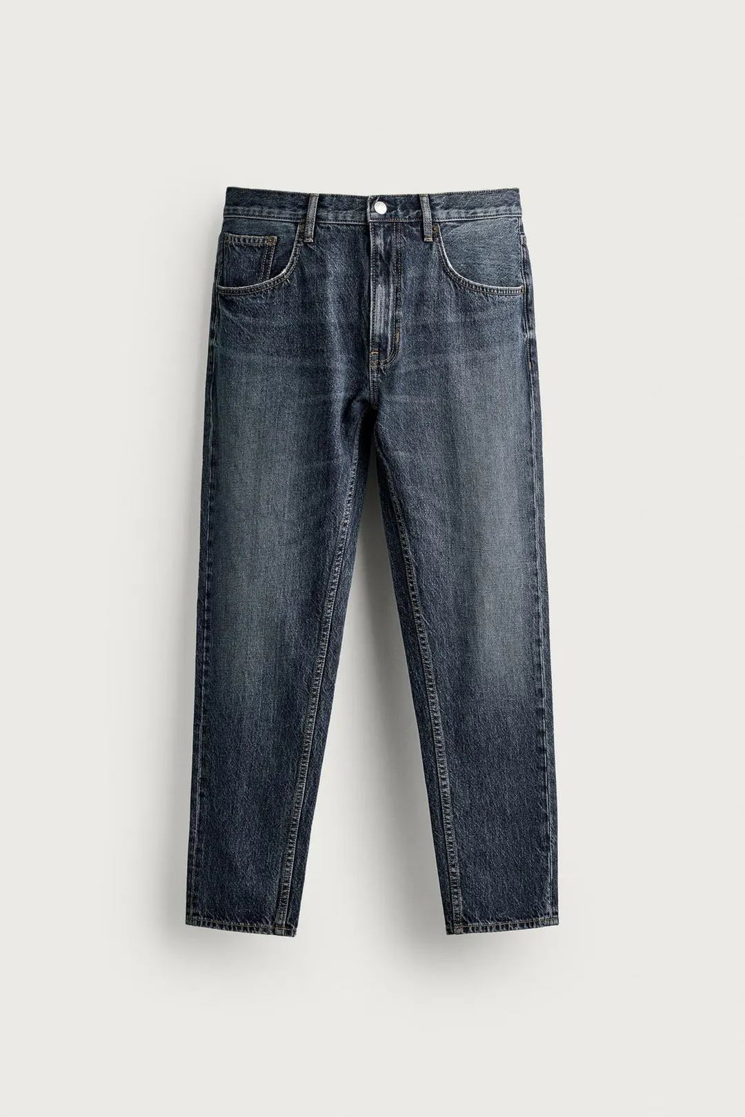 Джинсы укороченные зауженного кроя, Zara