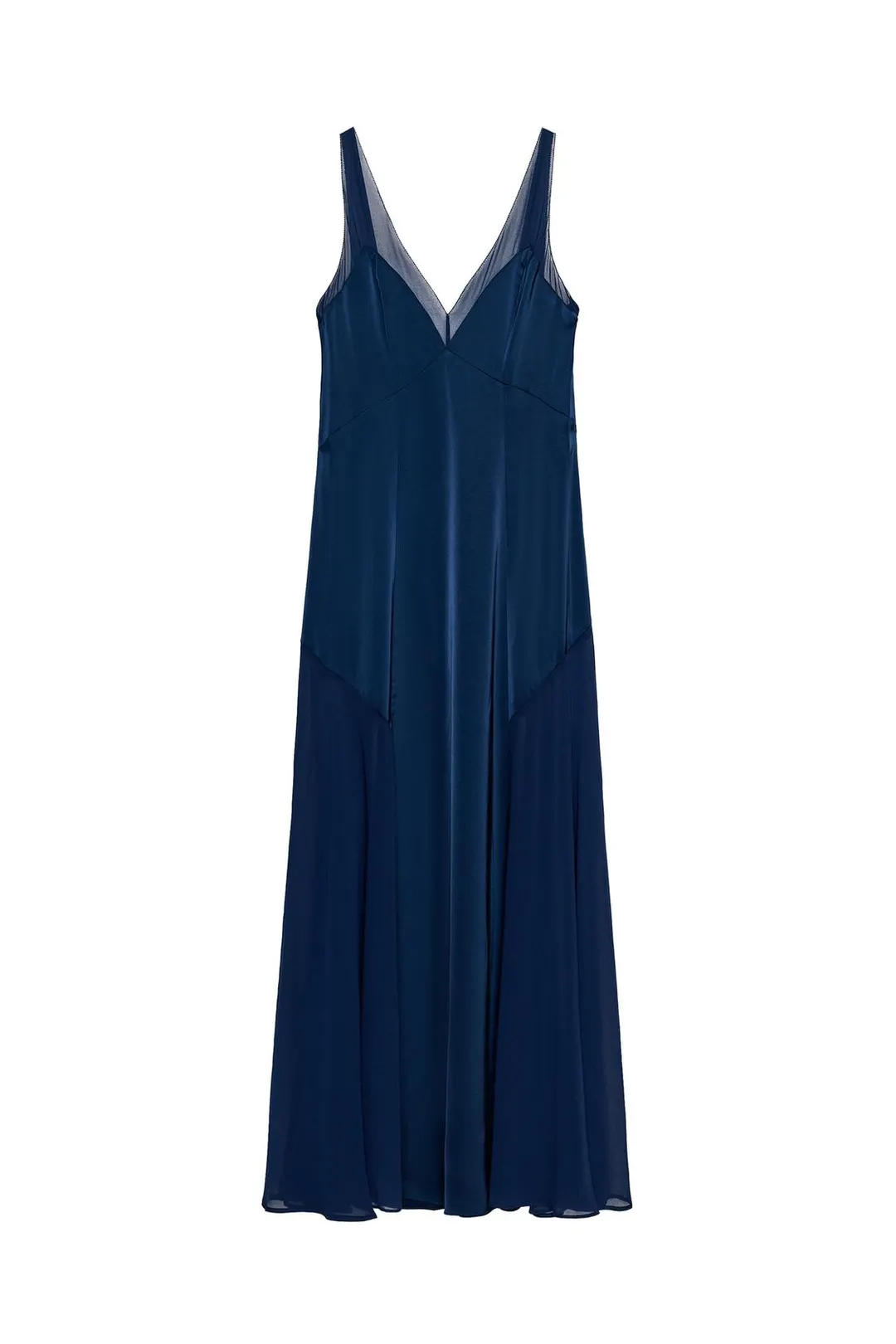 Платье длинное атласное ZW Collection, Zara