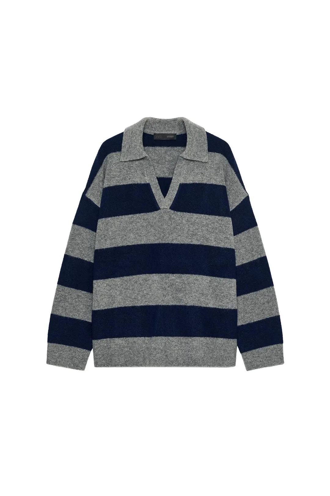 Вязаный джемпер в полоску, Zara