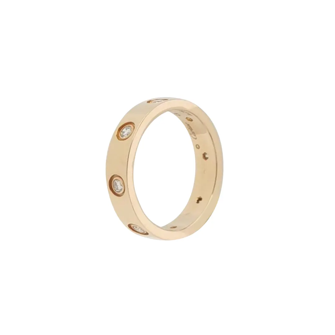 Кольцо LOVE из розового золота 18K с бриллиантами, размер 10 · фото 1