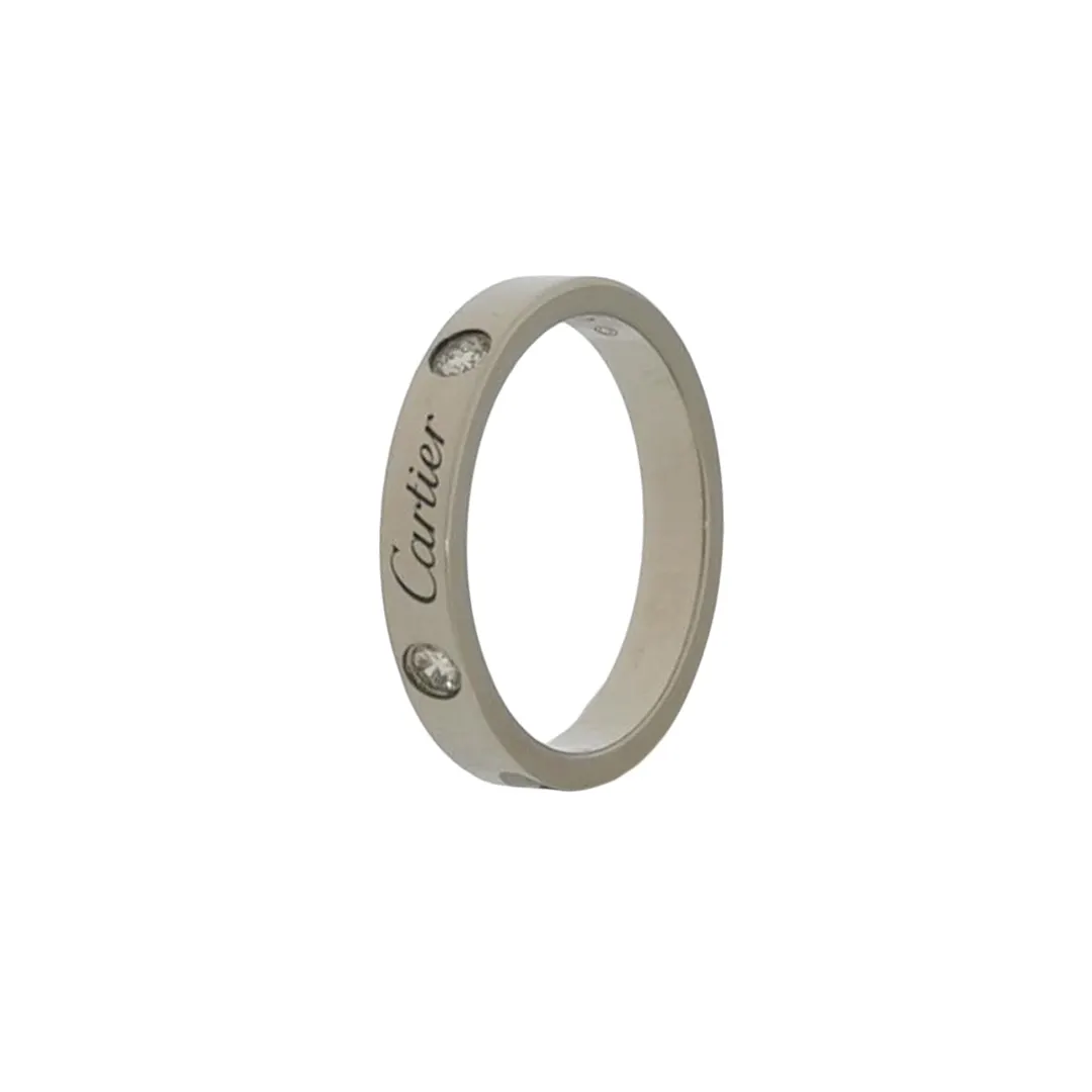 Кольцо C de Cartier из платины PT950 с бриллиантами, размер 11 · фото 1