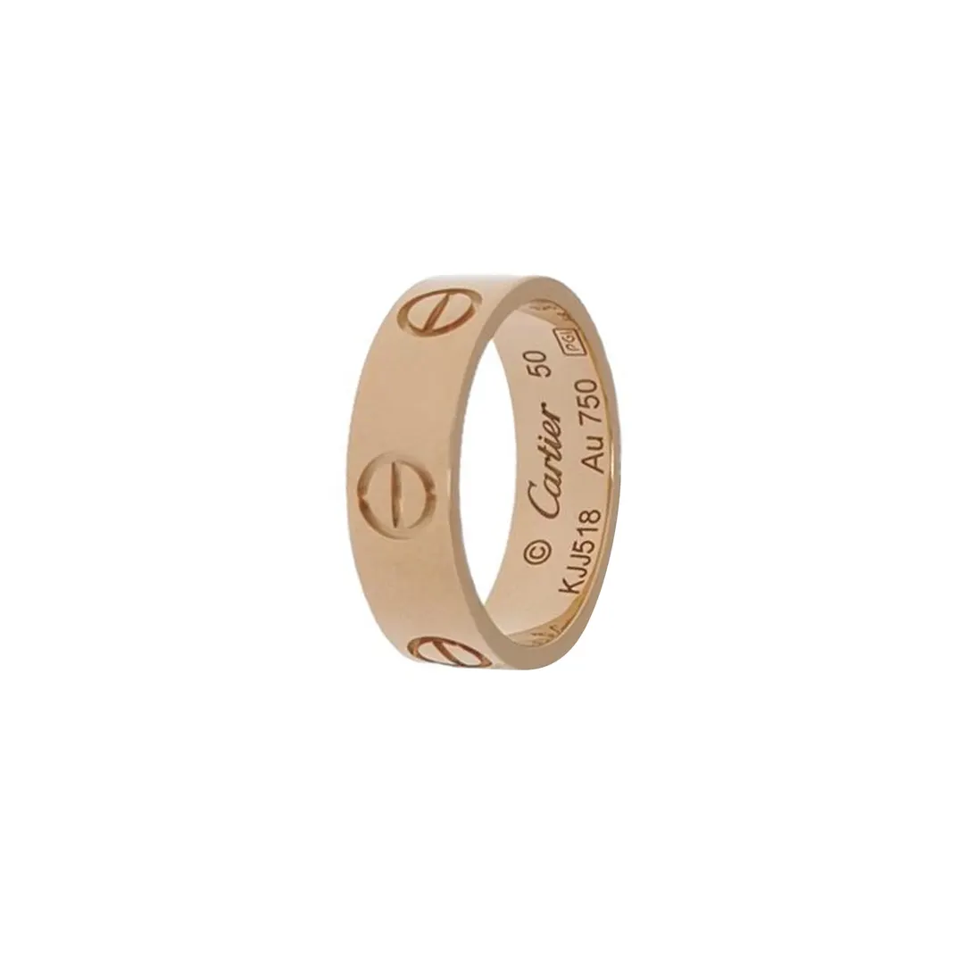 Кольцо Love из розового золота 18K, размер 11 · фото 1