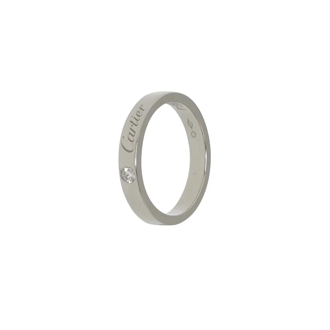 Кольцо C de Cartier из платины PT950 с бриллиантами, размер 9 · фото 1