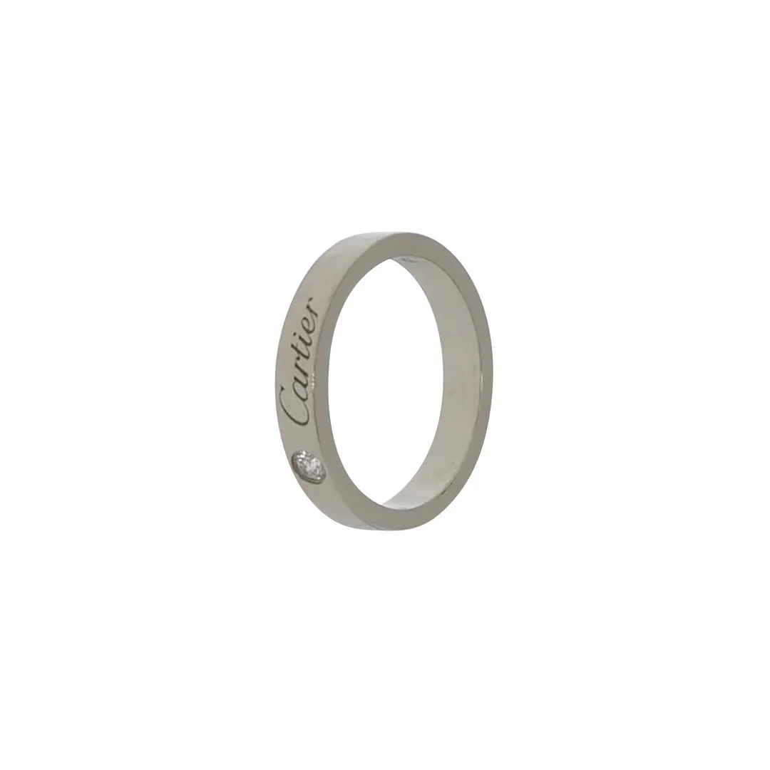 Кольцо C de Cartier из платины PT950 с бриллиантами, размер 9 · фото 1