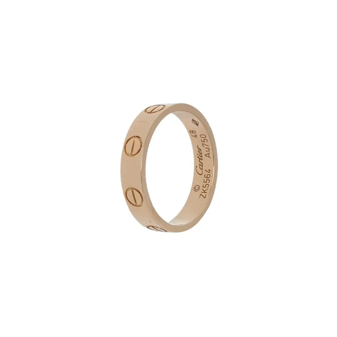 Кольцо Love из розового золота 18K, размер 9 · фото 1