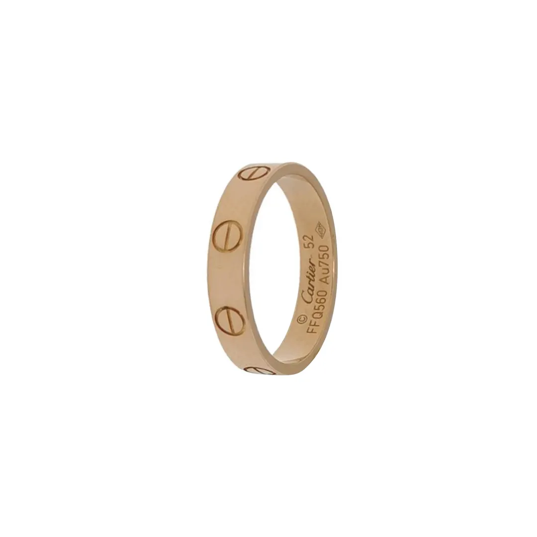 Кольцо Love из розового золота 18K, размер 13 · фото 1