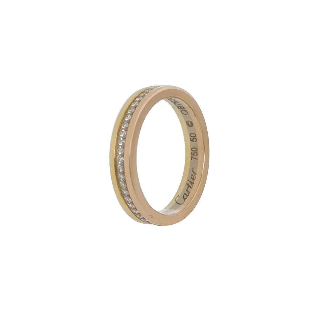 Кольцо Vendome из жёлтого, розового и белого золота 18K с бриллиантами, размер 11 · фото 1