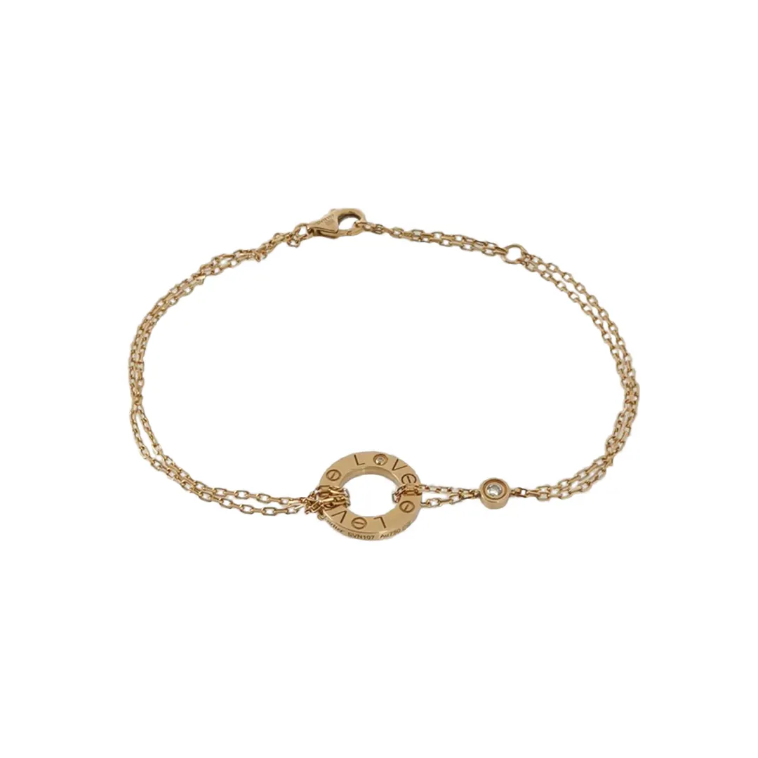 Браслет Love из розового золота 18K с бриллиантами · фото 1