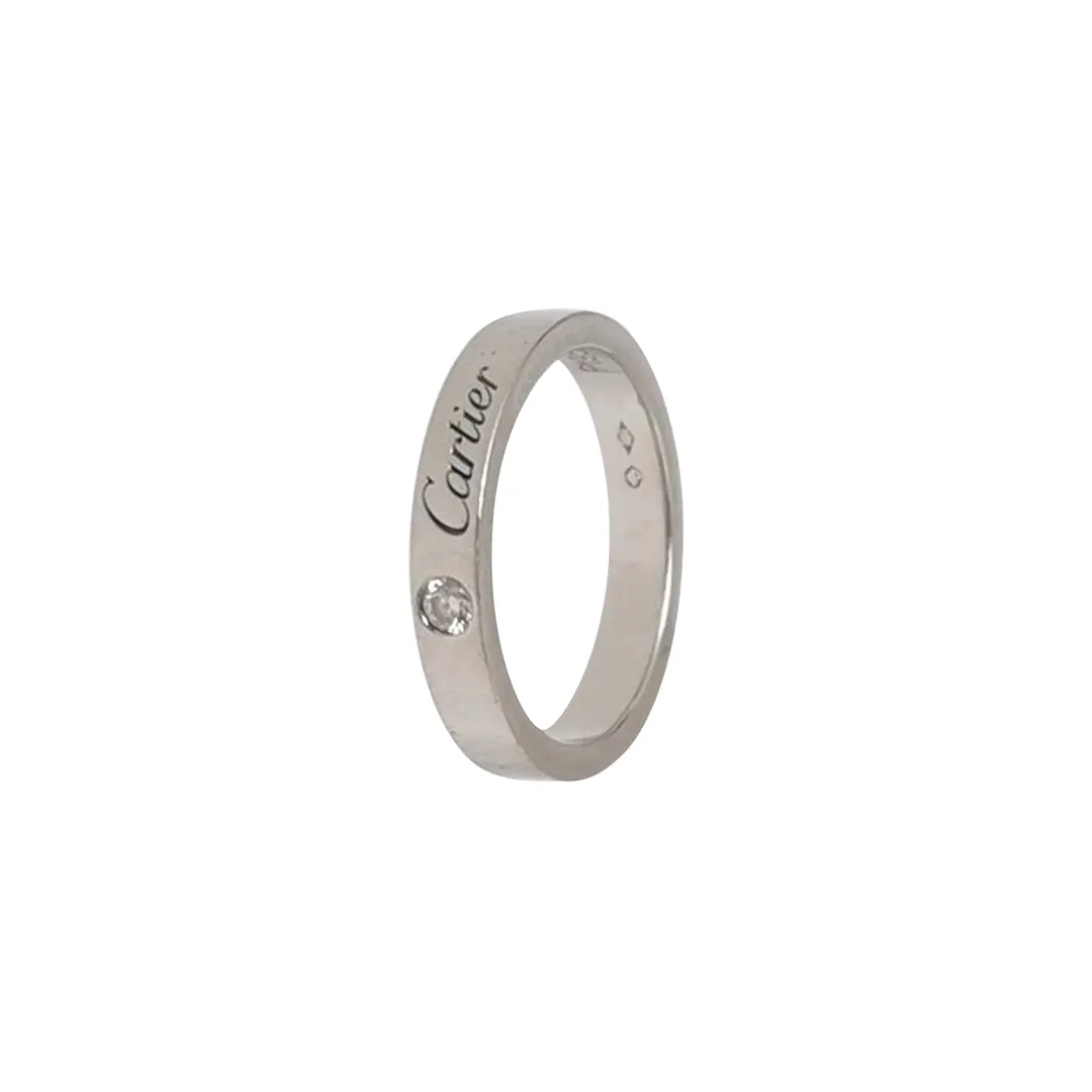 Кольцо C de Cartier из платины PT950 с бриллиантами, размер 10 · фото 1