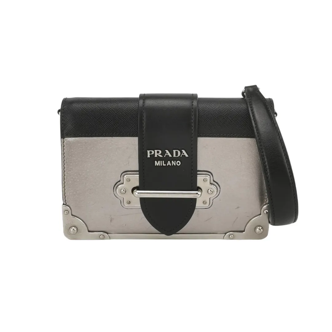 Маленькая сумка через плечо Cahier из воловьей кожи контрастной расцветки с застежкой-пряжкой · фото 1