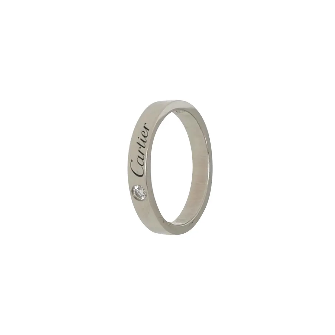Кольцо C de Cartier из платины PT950 с бриллиантами, размер 12 · фото 1