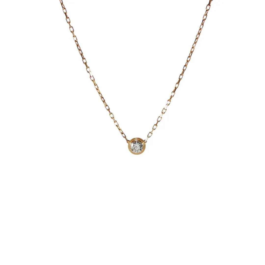 Колье CARTIER D'AMOUR из розового золота 18К с бриллиантом
