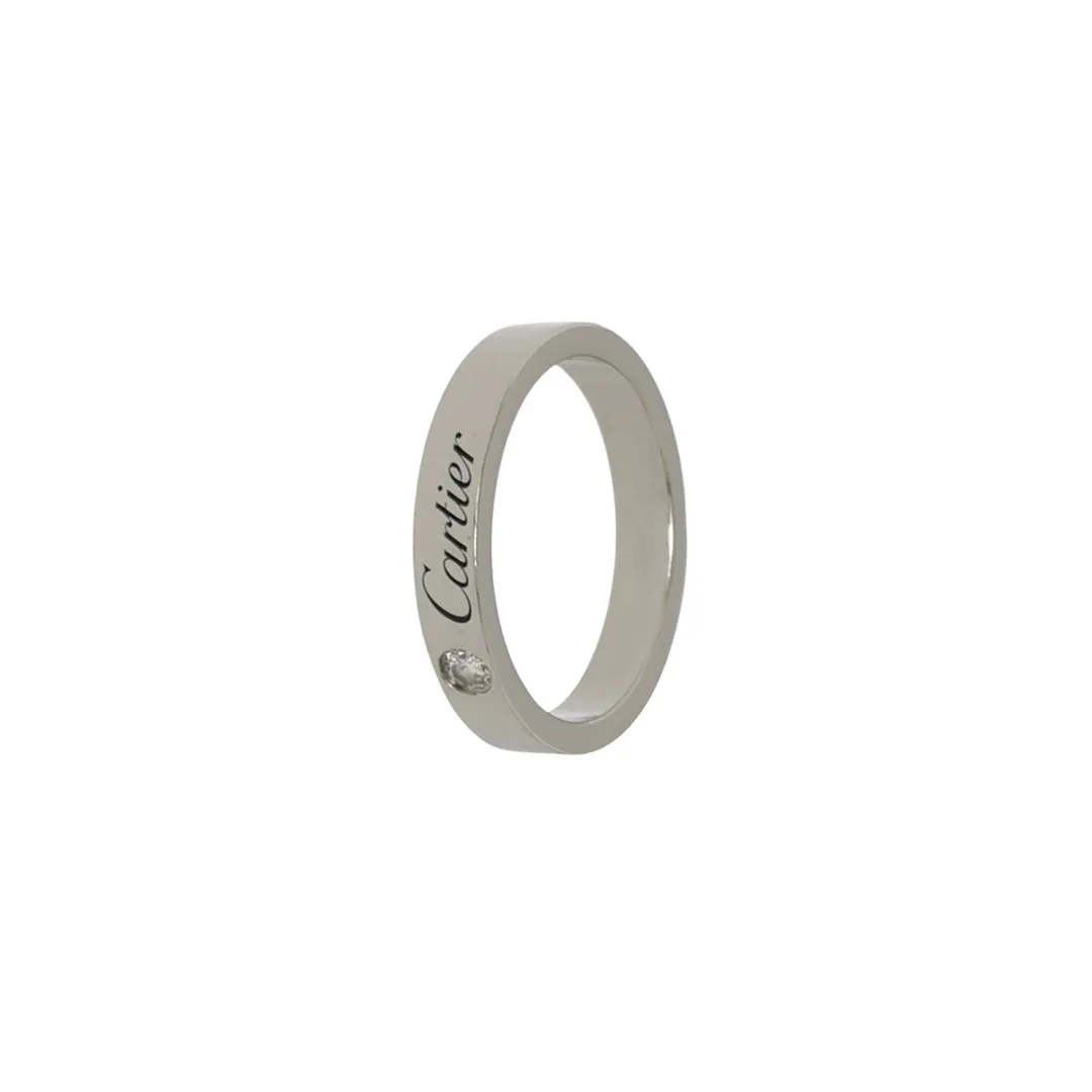 Кольцо C de Cartier из платины PT950 с бриллиантами, размер 10 · фото 1