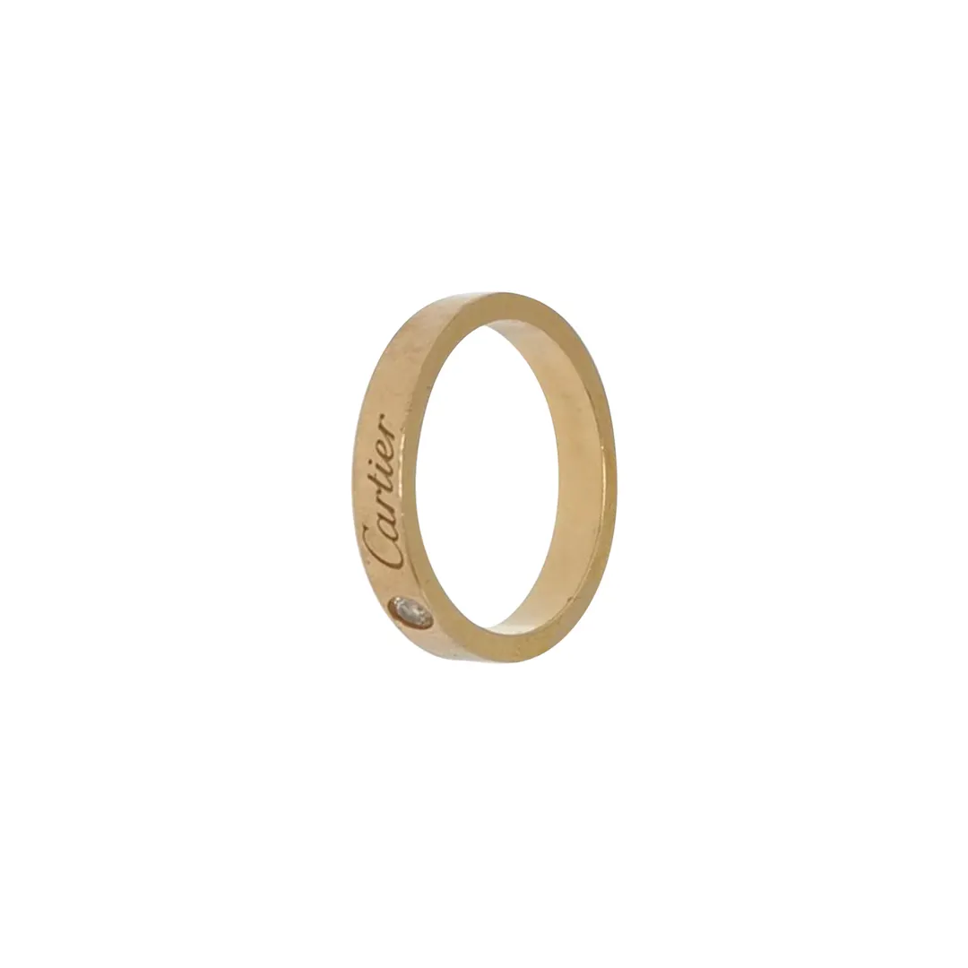 Кольцо C de Cartier из розового золота 18K с бриллиантом, размер 11 · фото 1
