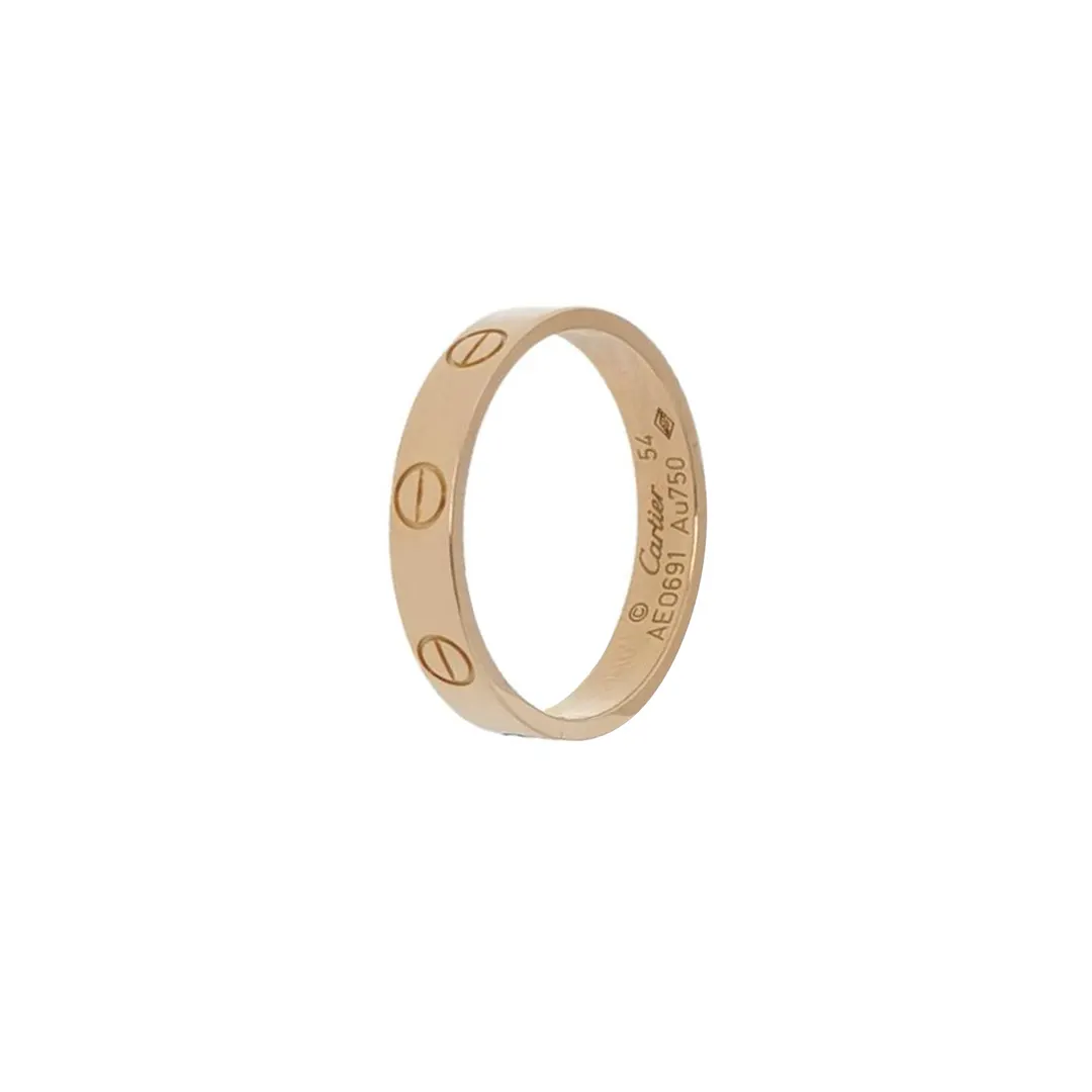 Кольцо Love из розового золота 18K, размер 15 · фото 1