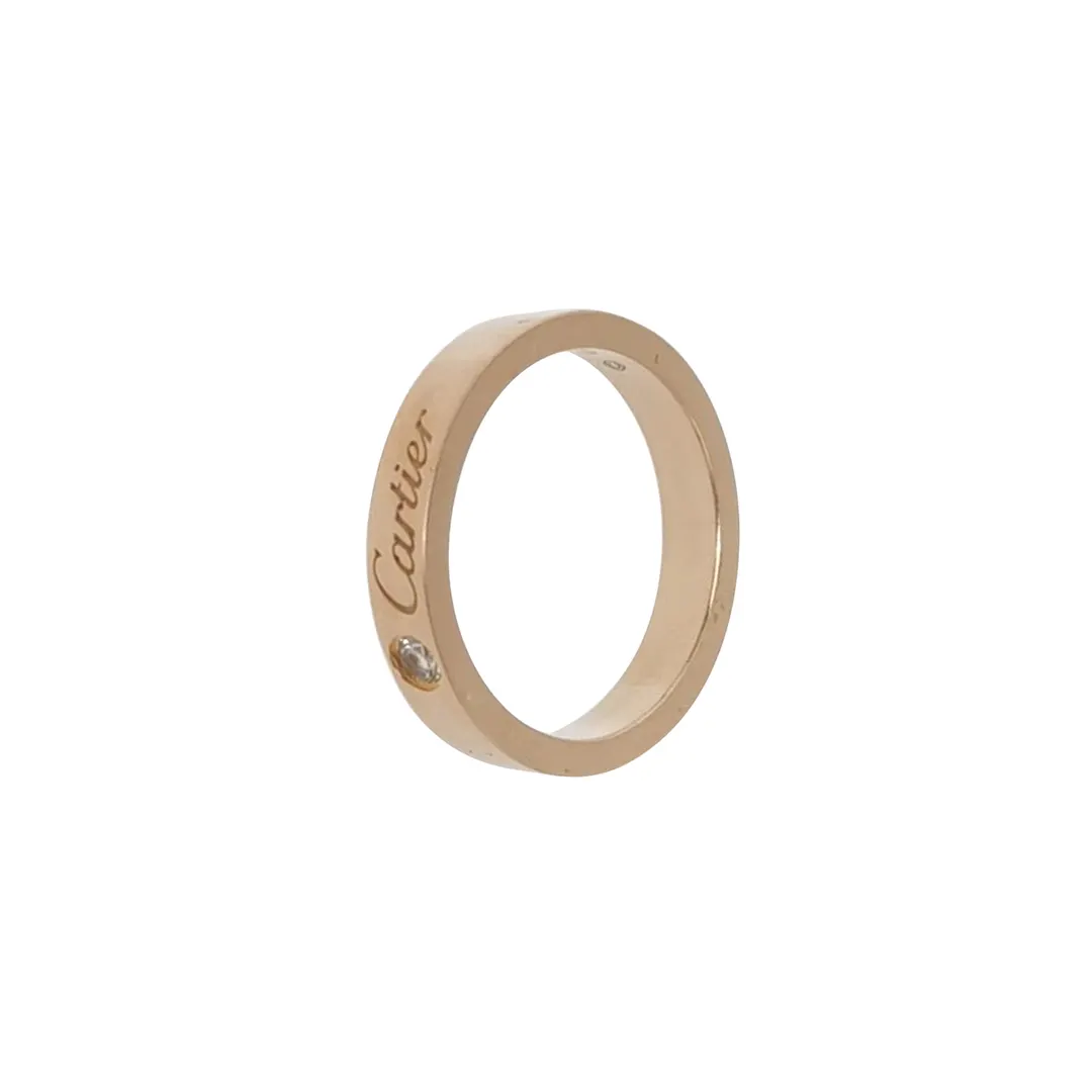 Кольцо C de Cartier из розового золота 18K с бриллиантами, размер 8 · фото 1