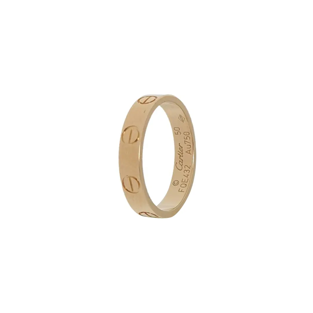 Кольцо Love из розового золота 18K, размер 11 · фото 1