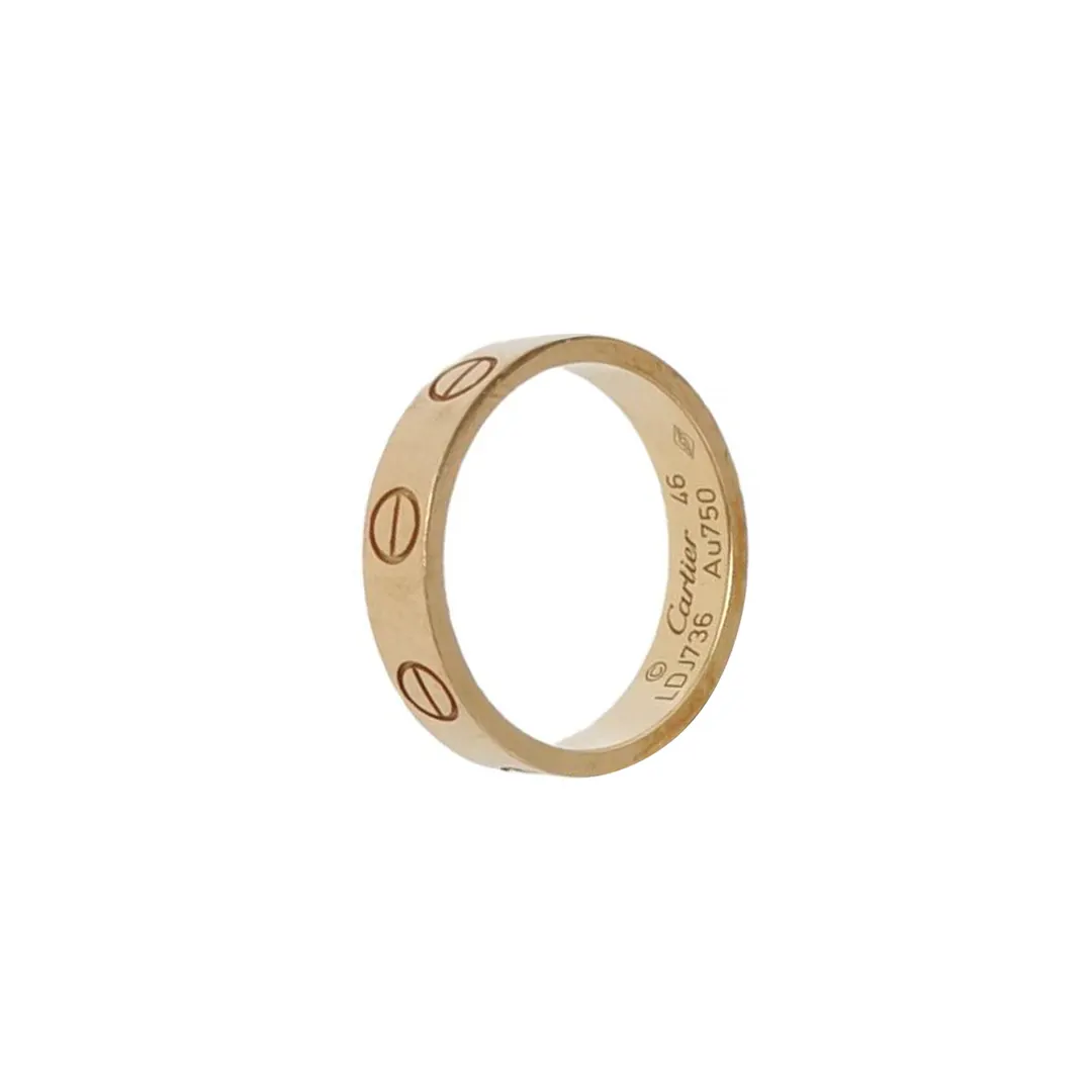 Кольцо Love из розового золота 18K, размер 7 · фото 1
