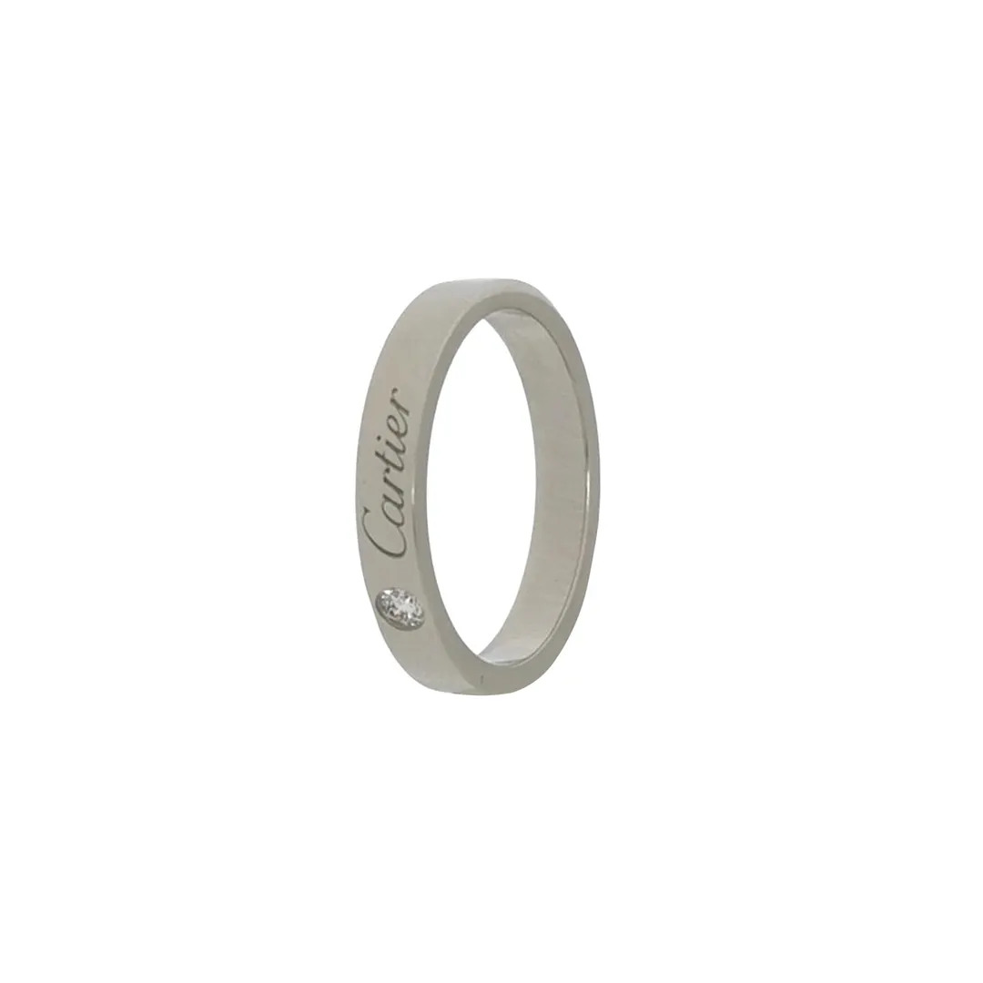 Кольцо C de Cartier из платины PT950 с бриллиантами, размер 13 · фото 1