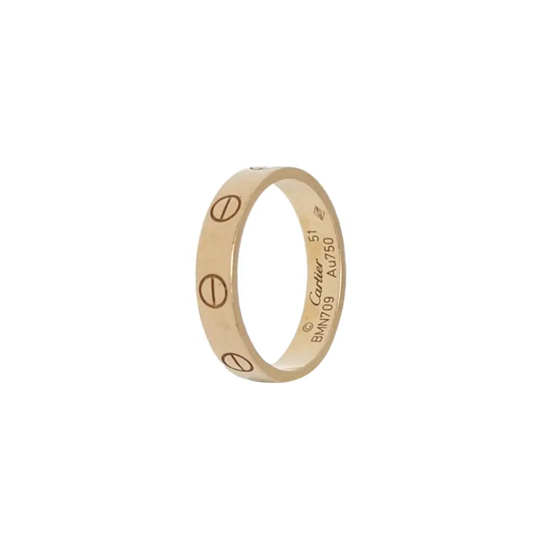 Кольцо Love из розового золота 18K, размер 12 · фото 1