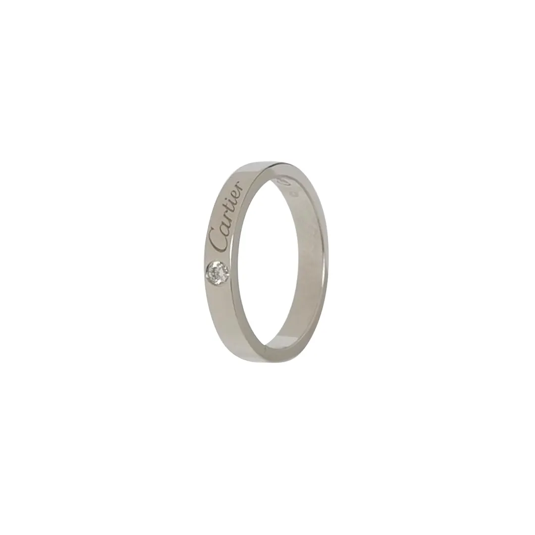 Кольцо C de Cartier из платины PT950 с бриллиантами, размер 13 · фото 1