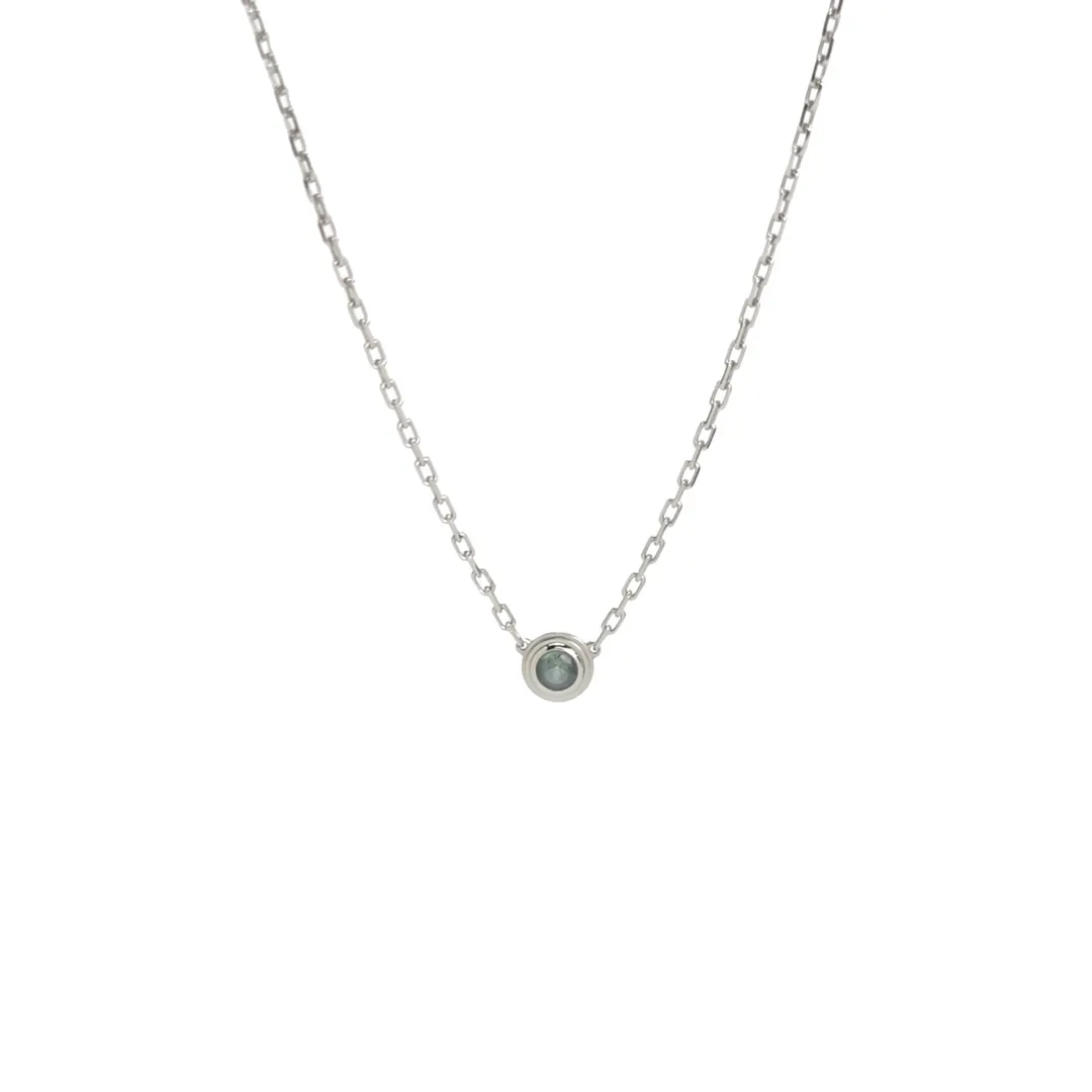 Колье Cartier d'Amour из белого золота 18K с камнем · фото 1