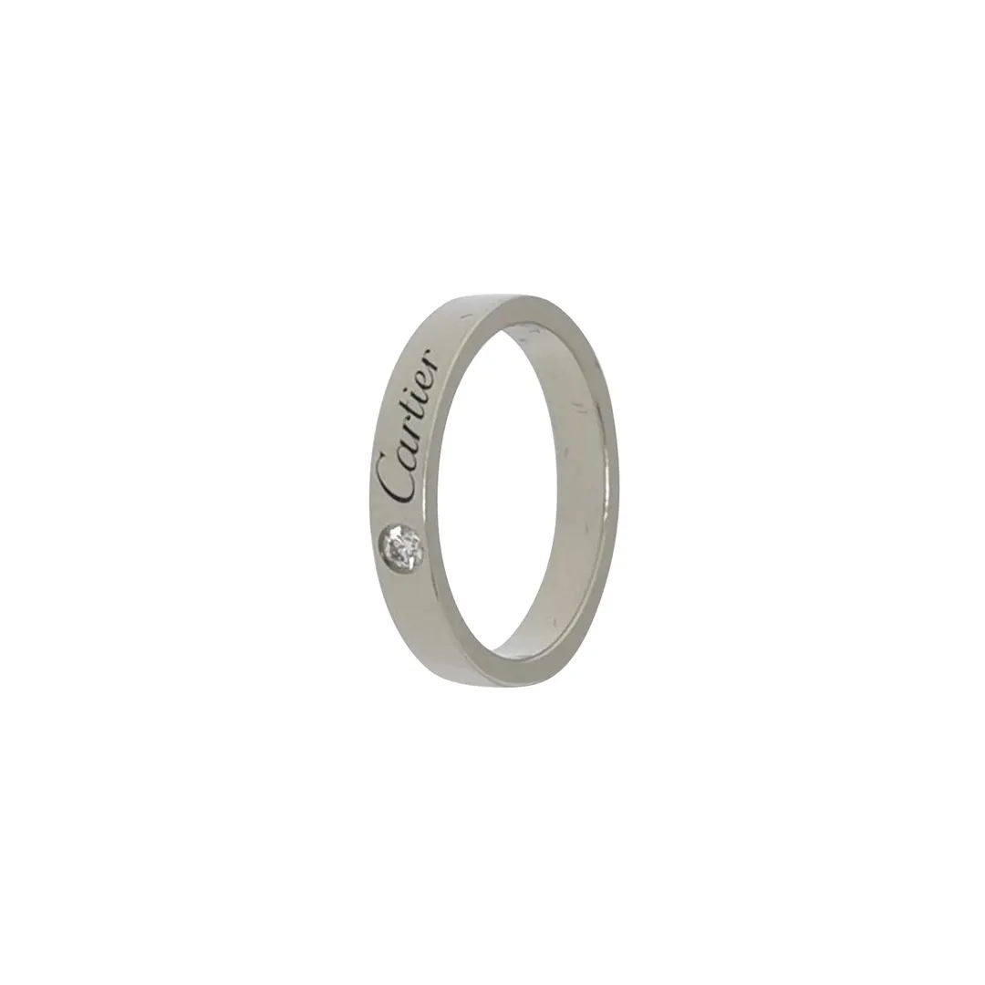 Кольцо C de Cartier из платины PT950 с бриллиантами, размер 11 · фото 1