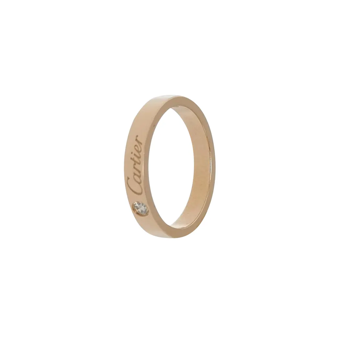 Кольцо C de Cartier из розового золота 18K с бриллиантами, размер 12 · фото 1
