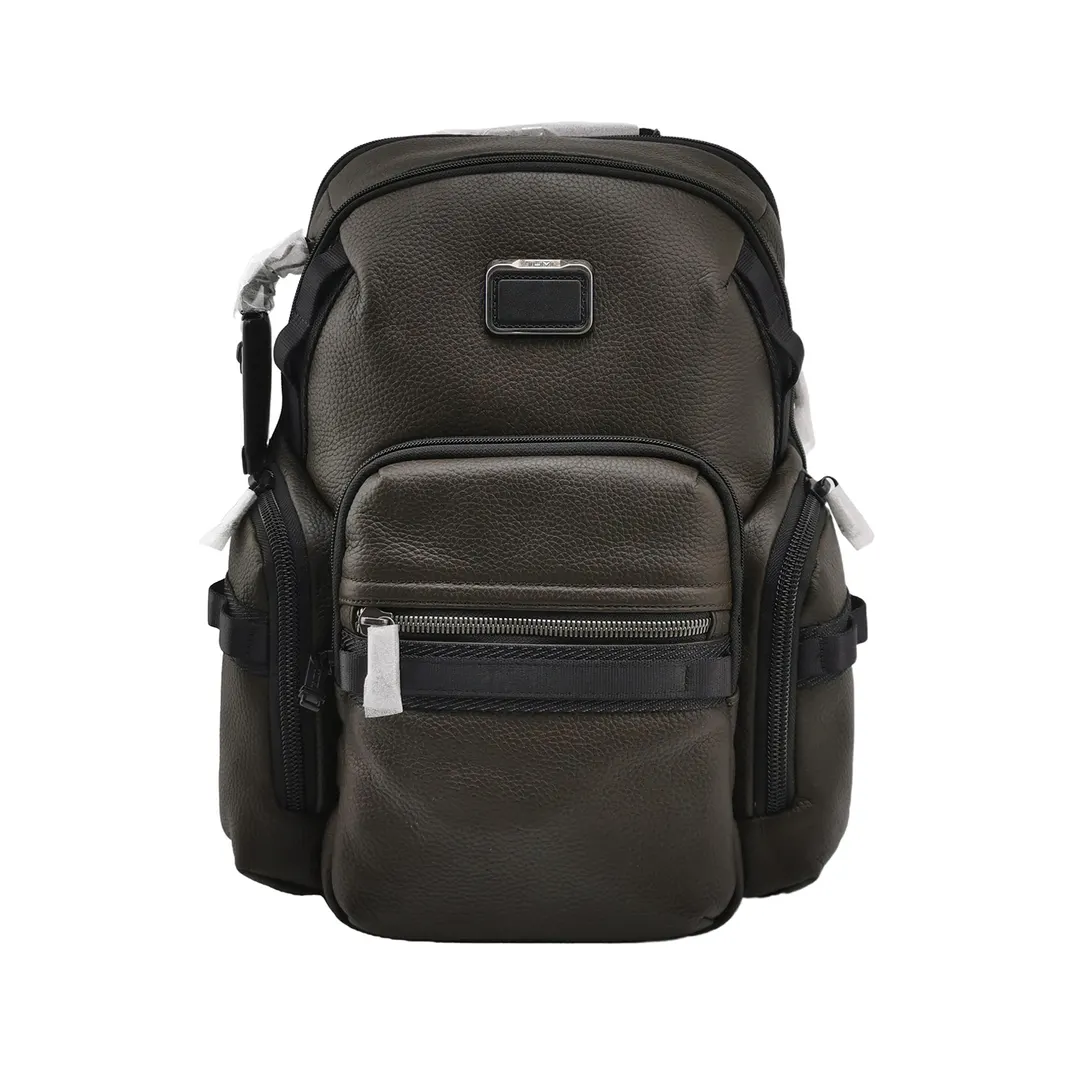Рюкзак Alpha Bravo из комбинированной телячьей кожи с карманом на молнии · фото 1