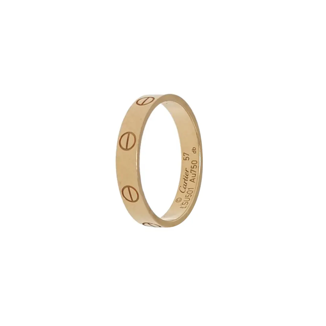 Кольцо Love из розового золота 18K, размер 18 · фото 1
