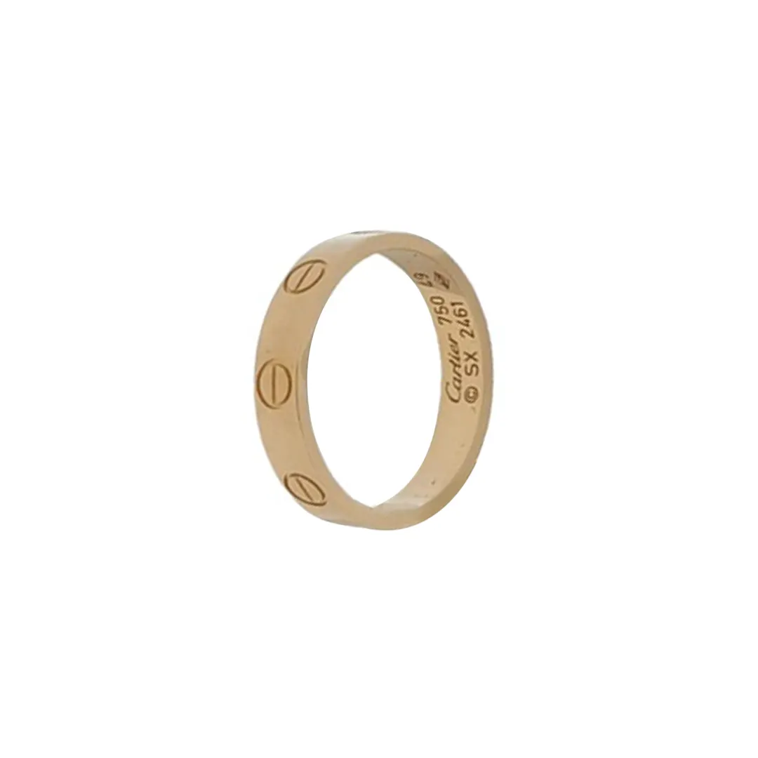 Кольцо Love из розового золота 18K, размер 12
