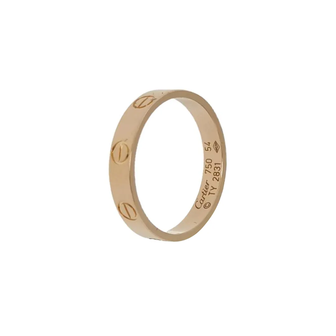 Кольцо LOVE из розового золота 18K, размер 15 · фото 1