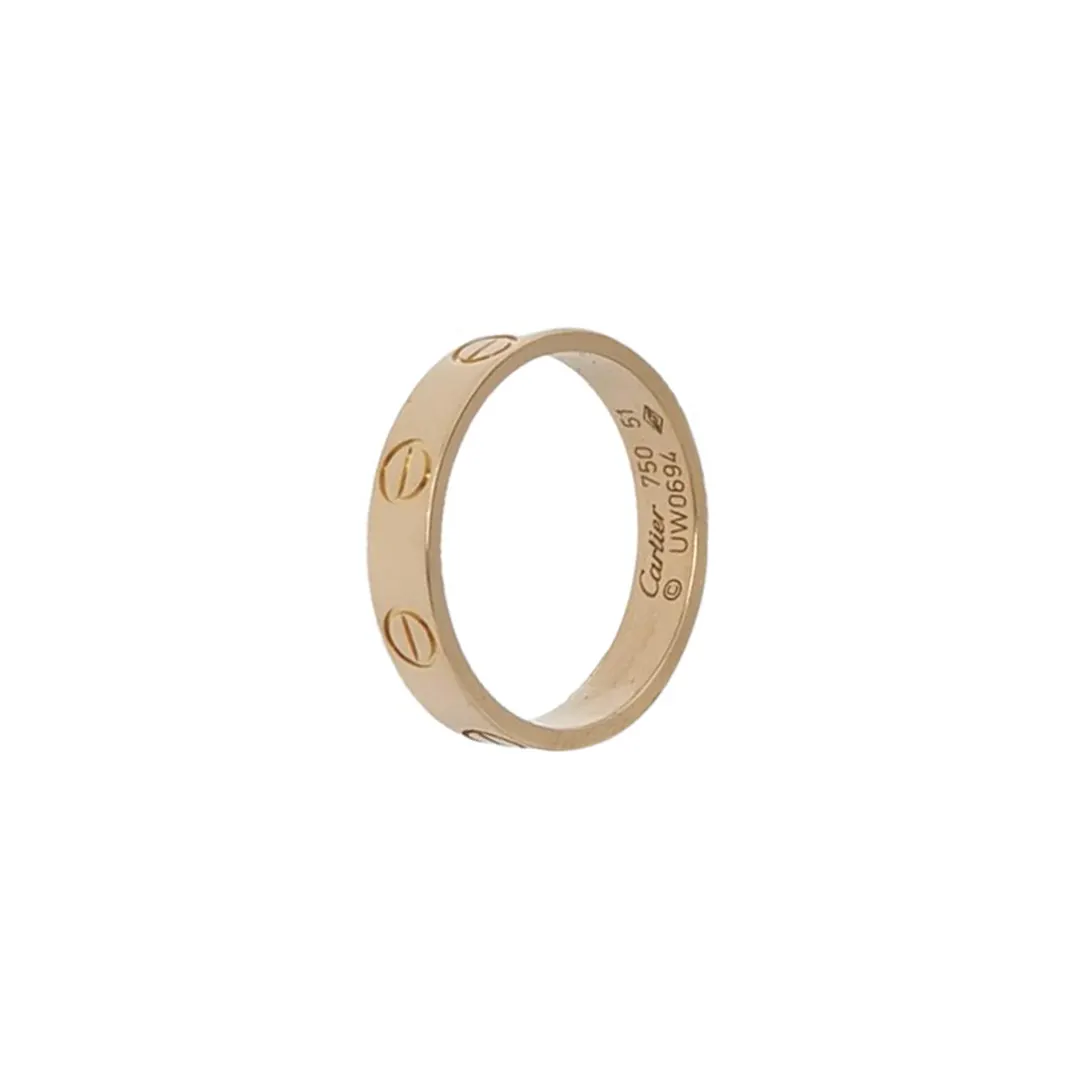 Кольцо Love из розового золота 18K, размер 12 · фото 1