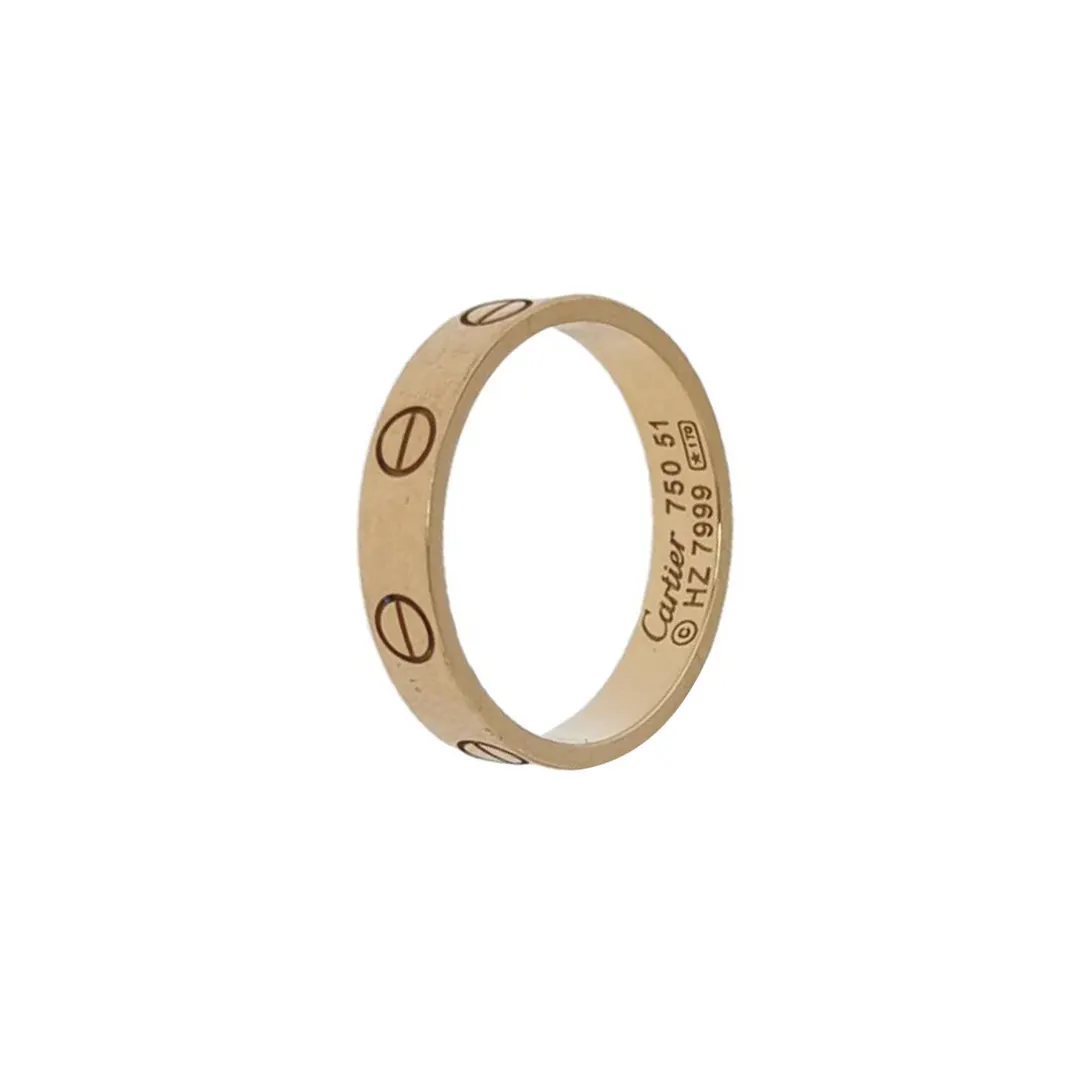 Кольцо Love из розового золота 18K, размер 12 · фото 1