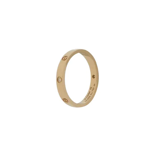 Кольцо Love mini из розового золота 18K с бриллиантом, размер 10