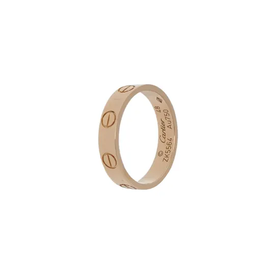 Кольцо Love из розового золота 18K, размер 9
