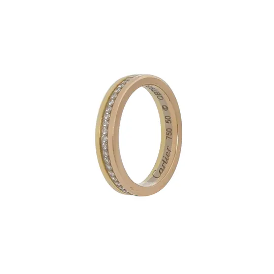 Кольцо Vendome из жёлтого, розового и белого золота 18K с бриллиантами, размер 11