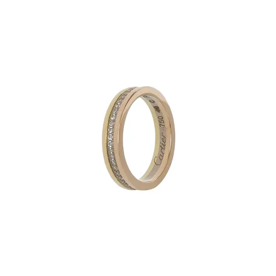 Кольцо Vendôme Louis Cartier из розового, белого и жёлтого золота 18K с бриллиантами, размер 9