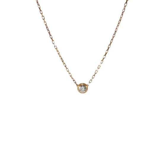 Колье CARTIER D'AMOUR из розового золота 18К с бриллиантом