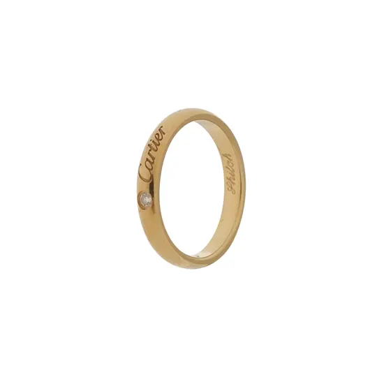 Кольцо C de Cartier из розового золота 18K с бриллиантами, размер 12