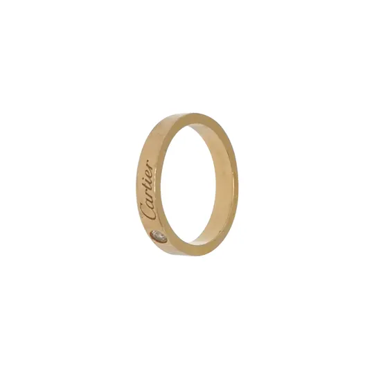 Кольцо C de Cartier из розового золота 18K с бриллиантом, размер 11