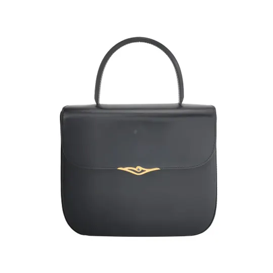 Сумка S de Cartier из однотонной телячьей кожи с клапаном, коллекция «Сапфир»