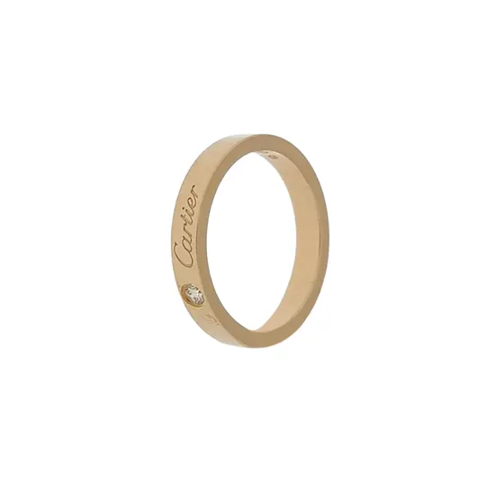 Кольцо C de Cartier из розового золота 18K с бриллиантом, размер 11
