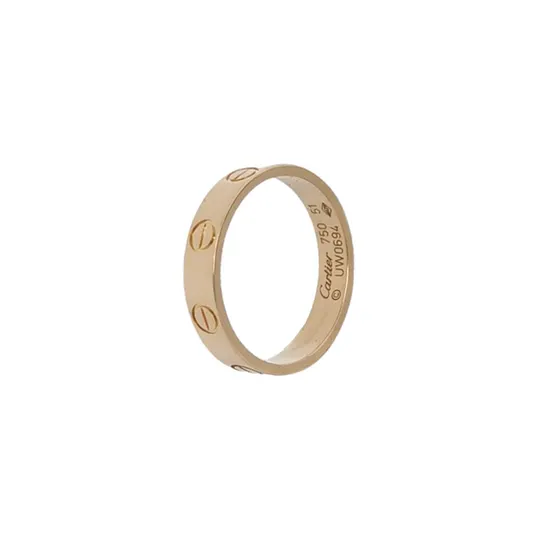 Кольцо Love из розового золота 18K, размер 12