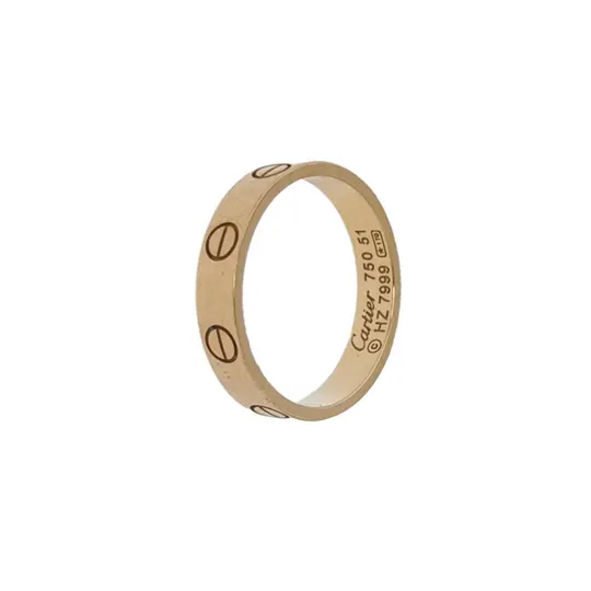 Кольцо Love из розового золота 18K, размер 12